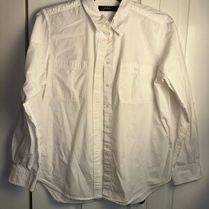 Ralph Lauren Crisp White Button-Down Shirt